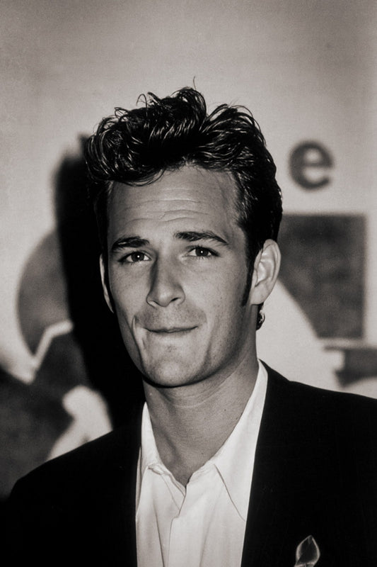 Luke Perry Poster for Room Aesthetic Black and White Celebrity Photo Print