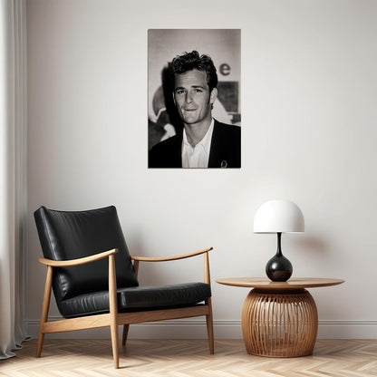 Luke Perry Poster for Room Aesthetic Black and White Celebrity Photo Print - xonomax
