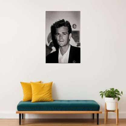 Luke Perry Poster for Room Aesthetic Black and White Celebrity Photo Print - xonomax