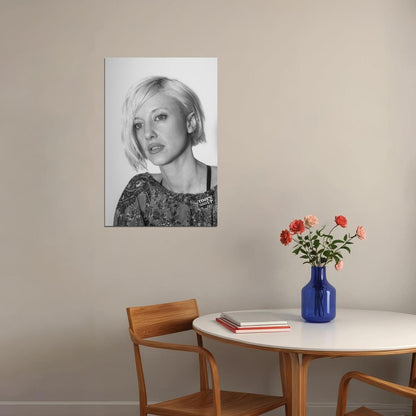 Andrea Riseborough Poster for Room Aesthetic Black and White Celebrity Photo Print - xonomax
