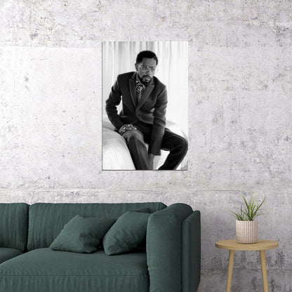 Lakeith Stanfield Poster for Room Aesthetic Black and White Celebrity Photo Print - xonomax