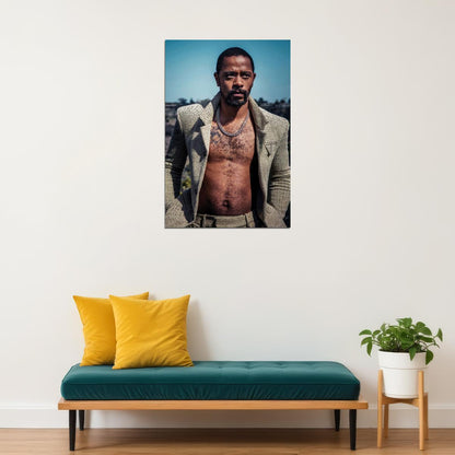 Lakeith Stanfield Shirtless Poster for Room Aesthetic Celebrity Photo Print - xonomax