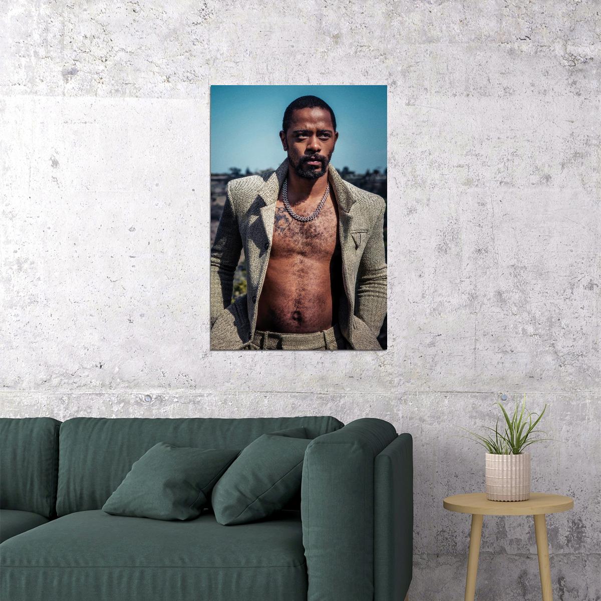 Lakeith Stanfield Shirtless Poster for Room Aesthetic Celebrity Photo Print - xonomax