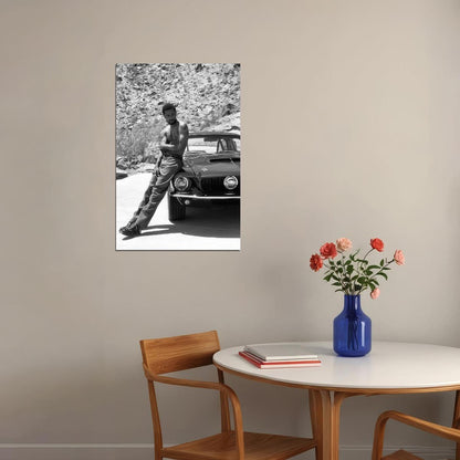 Lakeith Stanfield Shirtless Poster for Room Aesthetic Black and White Celebrity Photo Print - xonomax