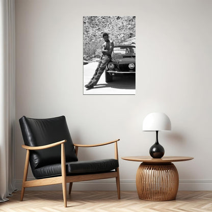 Lakeith Stanfield Shirtless Poster for Room Aesthetic Black and White Celebrity Photo Print - xonomax