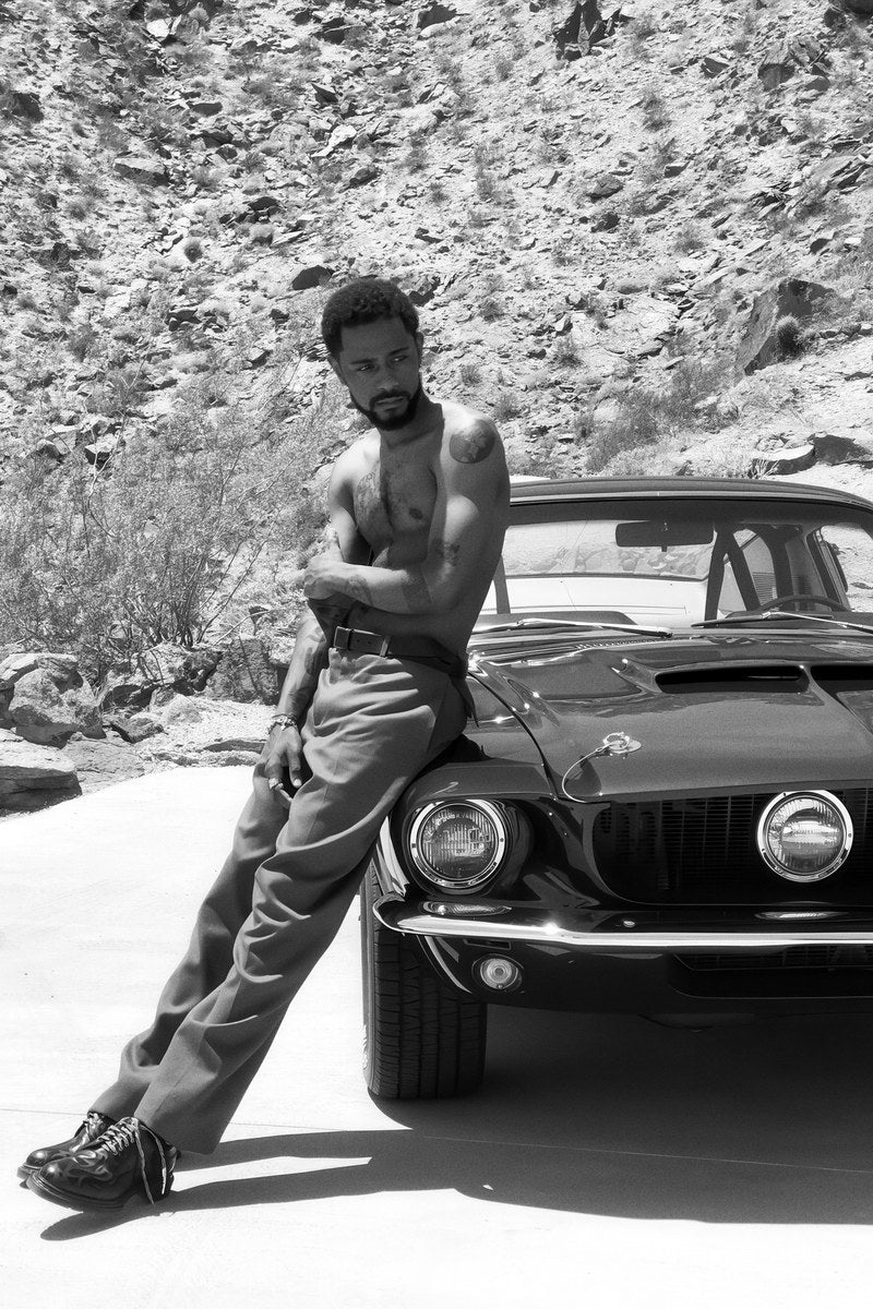 Lakeith Stanfield Shirtless Poster for Room Aesthetic Black and White Celebrity Photo Print - xonomax