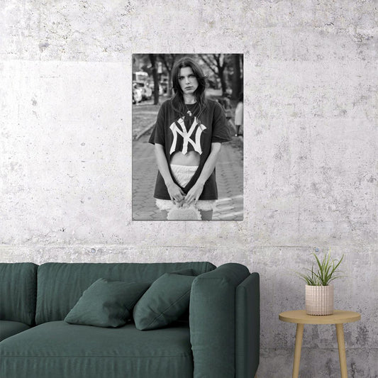 Julia Fox Poster for Room Aesthetic Black and White Celebrity Photo Print - xonomax