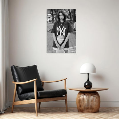 Julia Fox Poster for Room Aesthetic Black and White Celebrity Photo Print - xonomax
