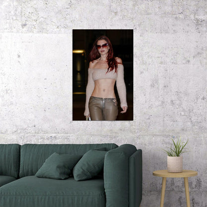 Julia Fox Y2k Poster for Room Aesthetic Celebrity Photo Print - xonomax