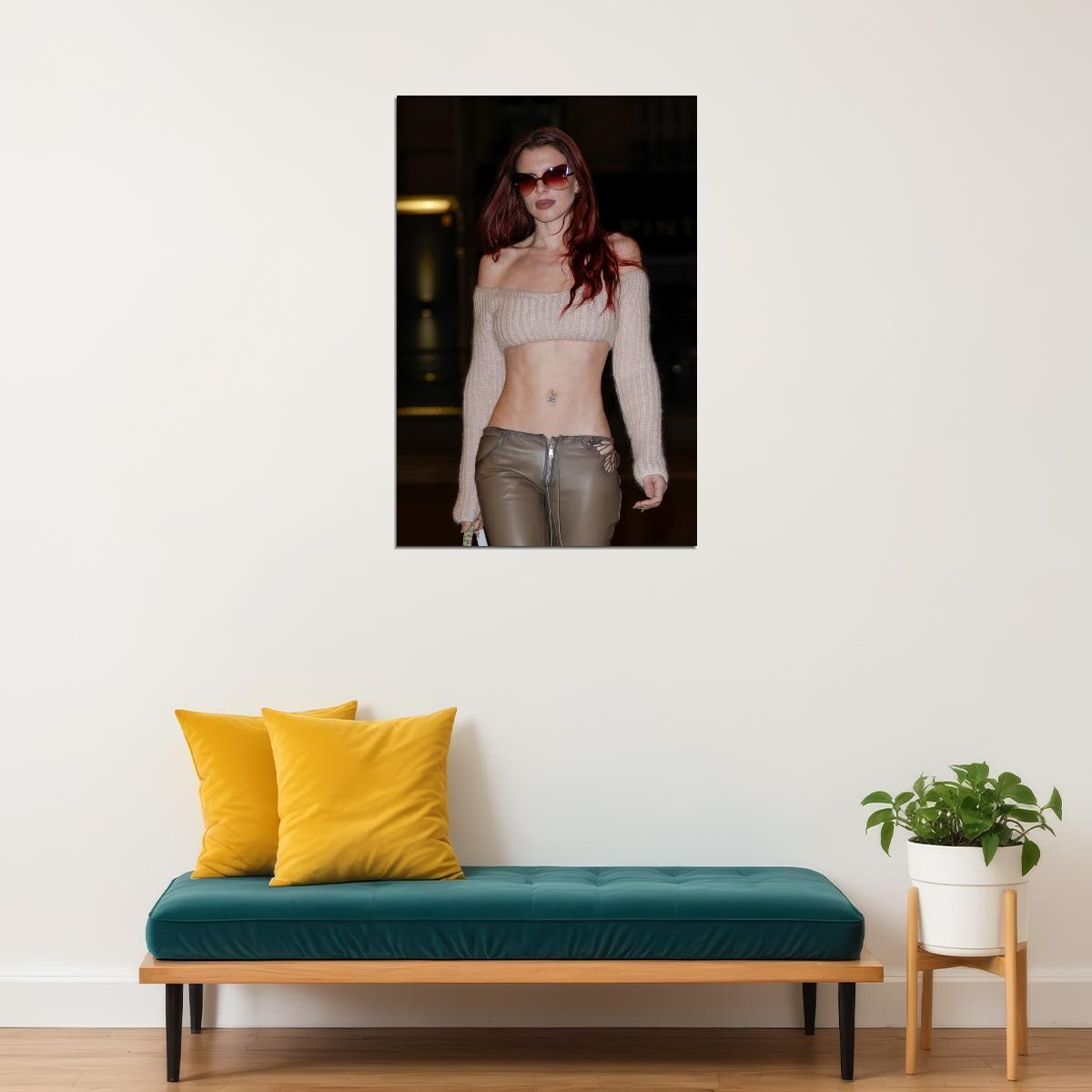 Julia Fox Y2k Poster for Room Aesthetic Celebrity Photo Print - xonomax