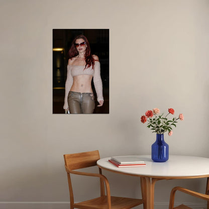 Julia Fox Y2k Poster for Room Aesthetic Celebrity Photo Print - xonomax
