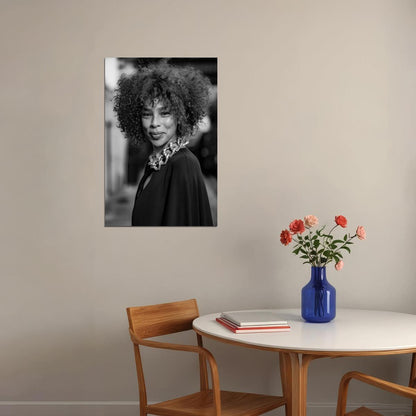 Sophie Okonedo Poster for Room Aesthetic Black and White Celebrity Photo Print - xonomax