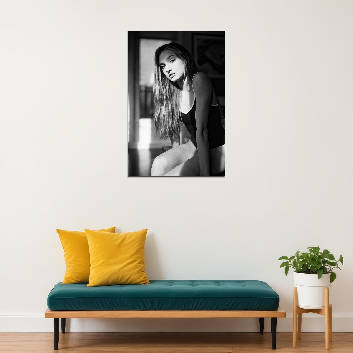 Jamie Clayton Poster for Room Aesthetic Black and White Celebrity Photo Print - xonomax