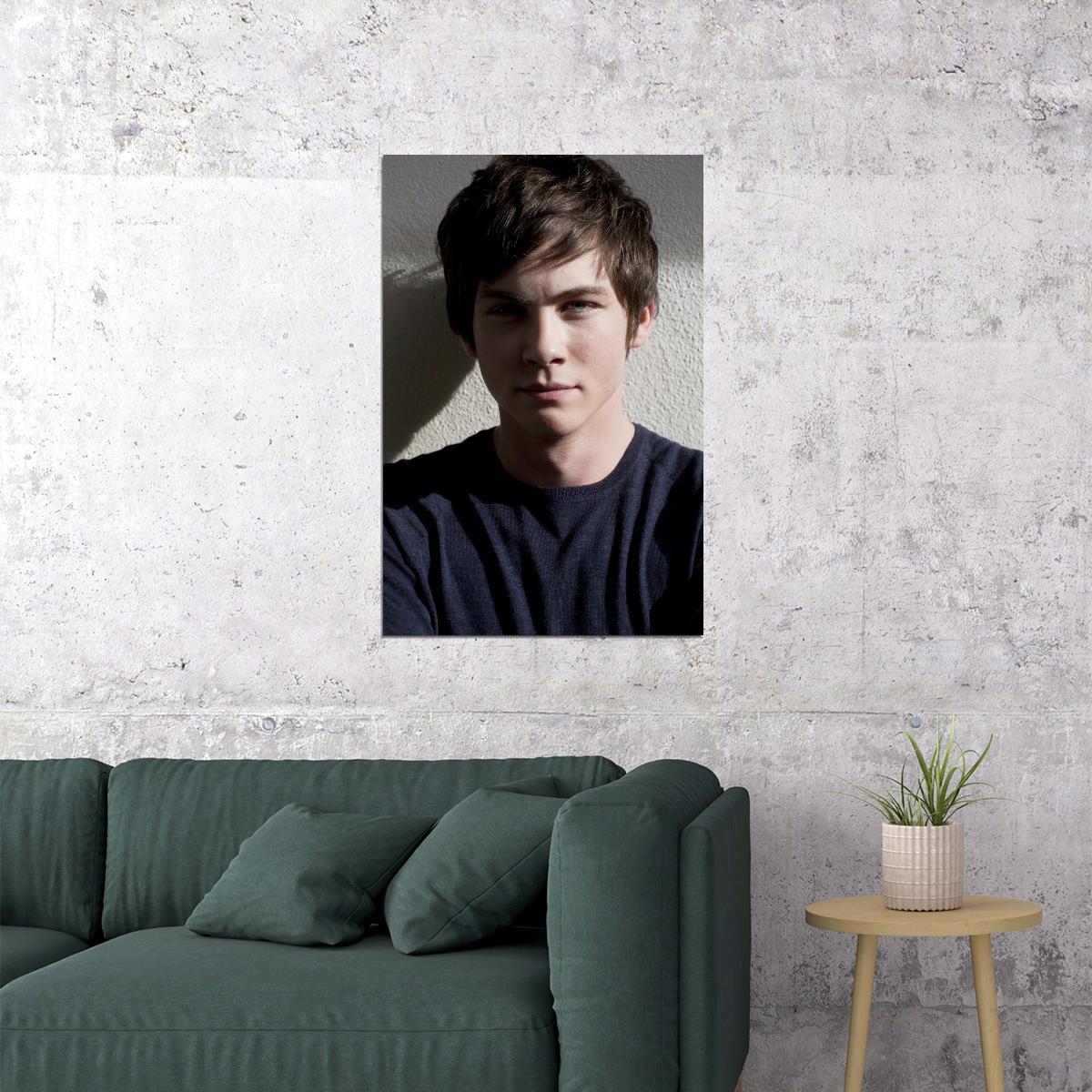 Logan Lerman Poster for Room Aesthetic Celebrity Photo Print - xonomax