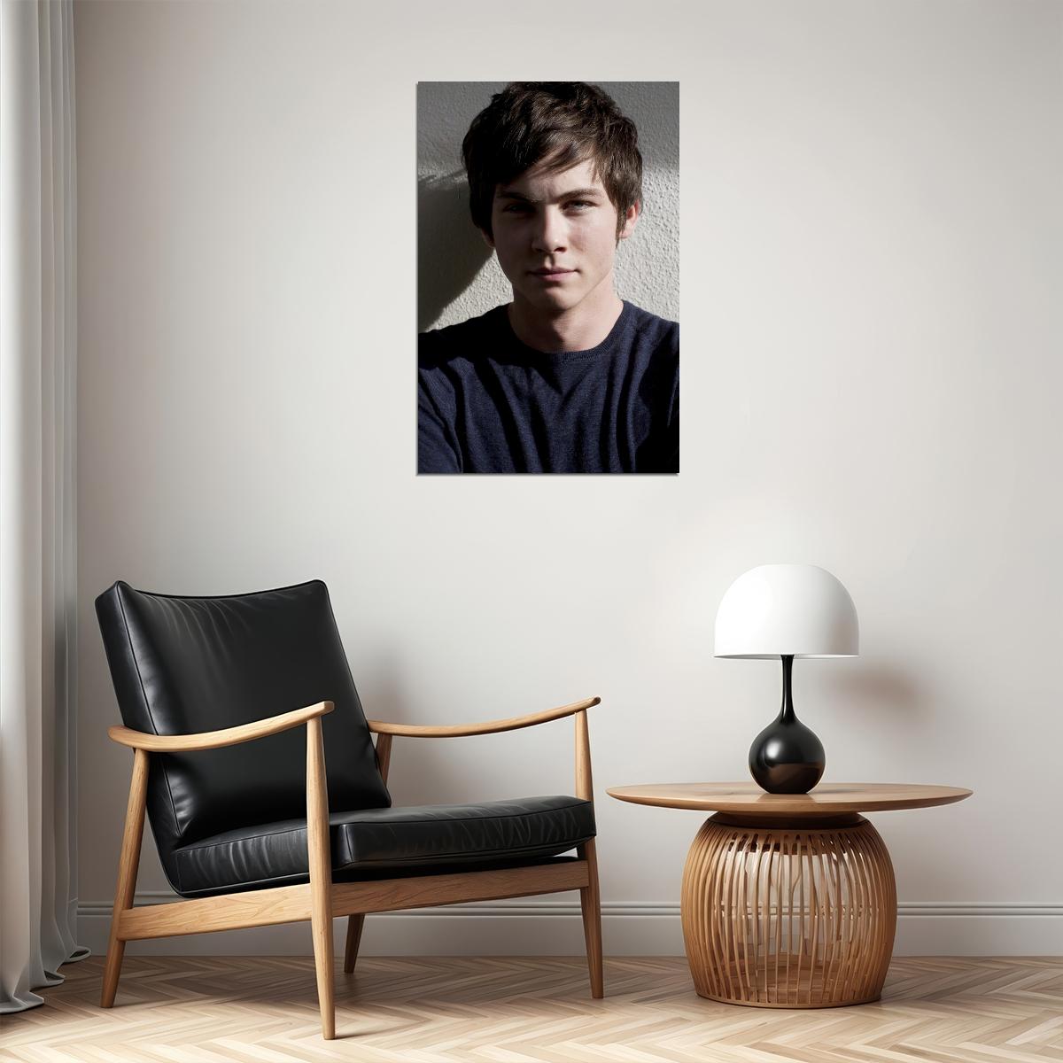 Logan Lerman Poster for Room Aesthetic Celebrity Photo Print - xonomax