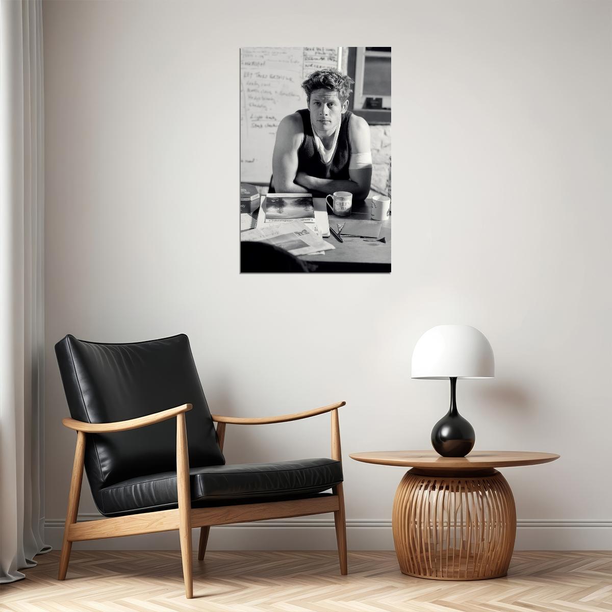James Norton Poster for Room Aesthetic Black and White Celebrity Photo Print - xonomax