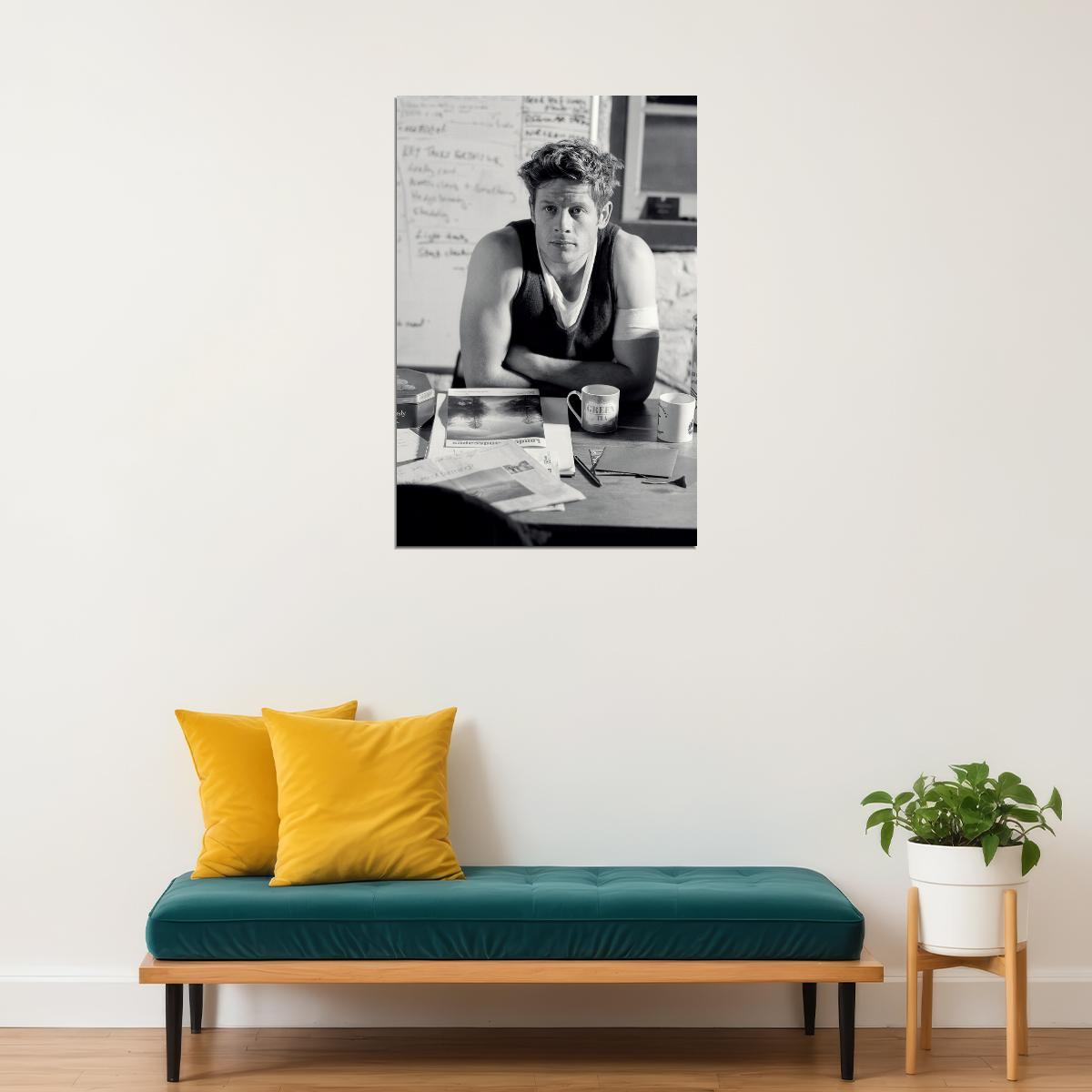 James Norton Poster for Room Aesthetic Black and White Celebrity Photo Print - xonomax
