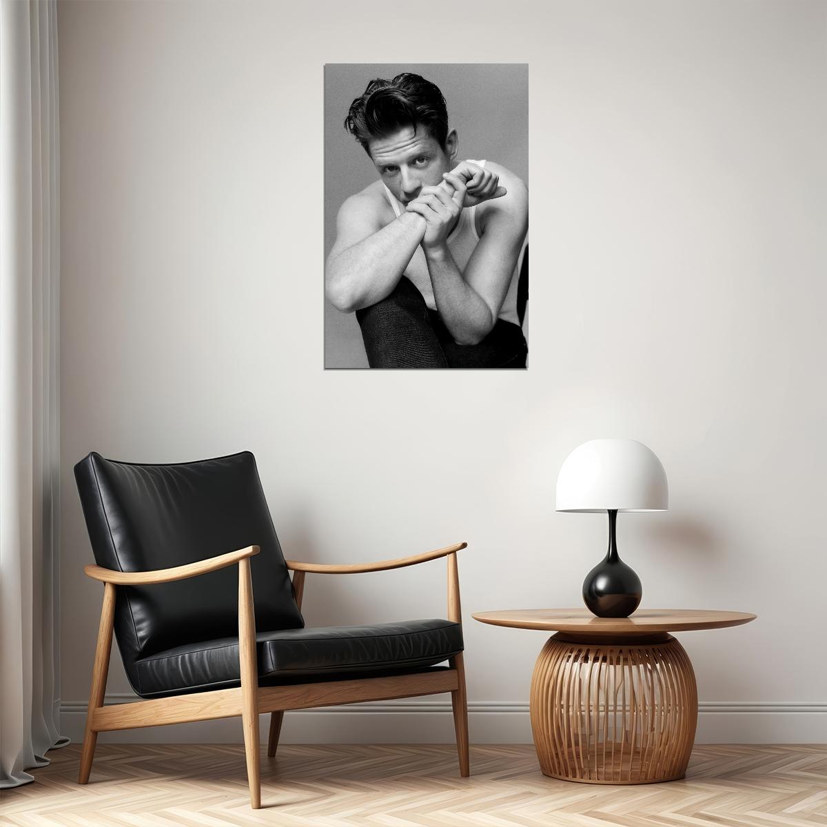 James Norton Poster for Room Aesthetic Black and White Celebrity Photo Print - xonomax