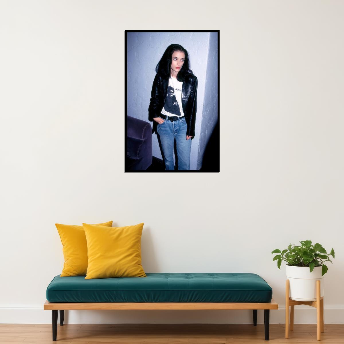 Winona Ryder Poster for Room Aesthetic Celebrity Photo Print Grunge Room Decor - xonomax