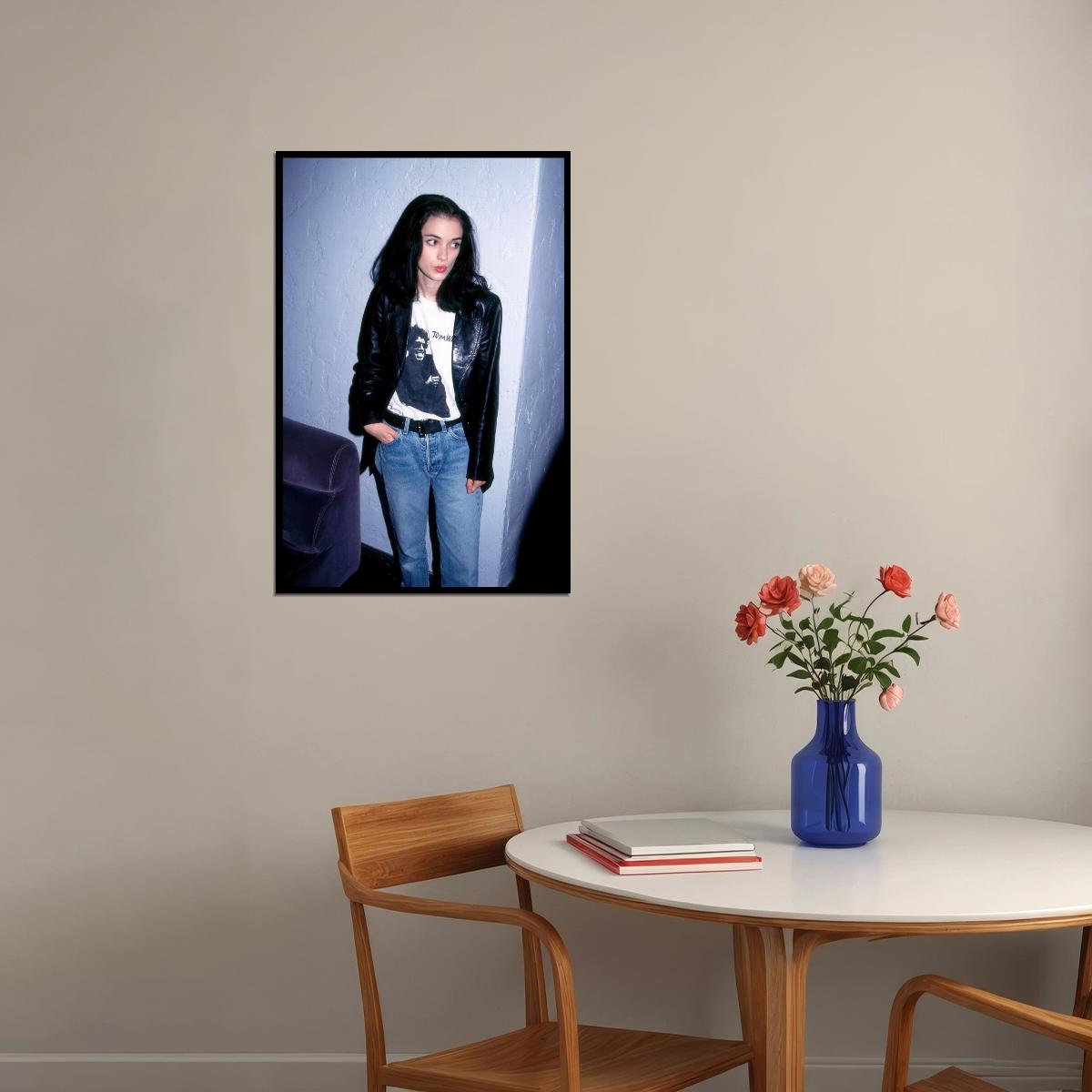 Winona Ryder Poster for Room Aesthetic Celebrity Photo Print Grunge Room Decor - xonomax