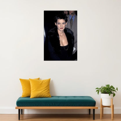 Winona Ryder Young 90s Poster for Room Aesthetic Celebrity Photo Print Grunge Room Decor - xonomax