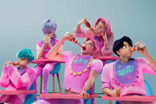 KPop Demon Hunters – Saja Boys Funny Rehearsal Art
