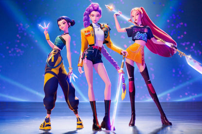 KPop Demon Hunters – Huntr/X Streetwear Art