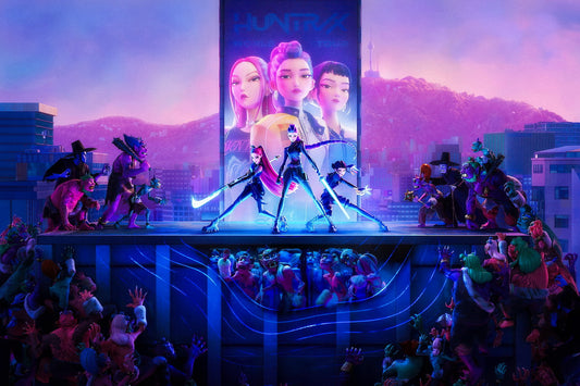 KPop Demon Hunters – Huntr/X Battle on Scene Art