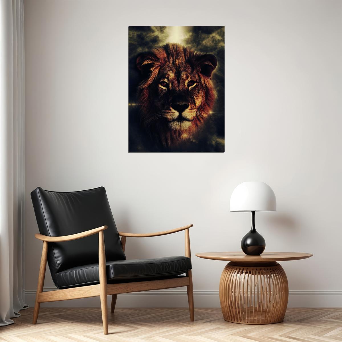 The Young Lion: A Symbol of Hope and Inspiration Animal Art Poster - xonomax