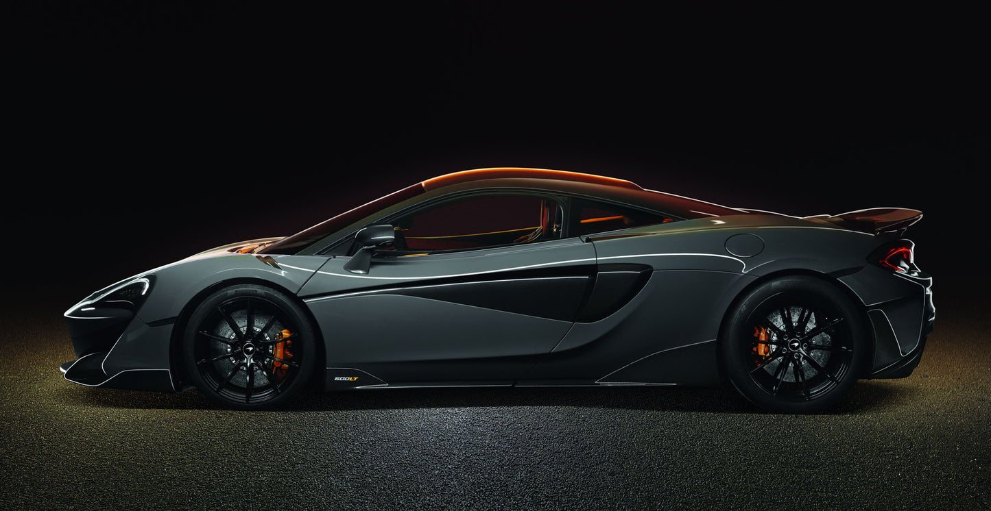 Stellblue Anthrazit McLaren 600LT Sportcar Car Poster