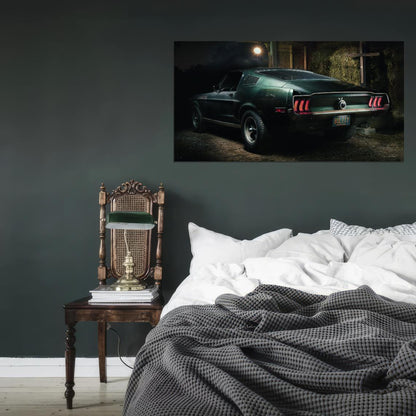 The Ford Mustang Bullitt Car Poster