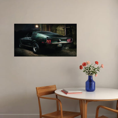 The Ford Mustang Bullitt Car Poster