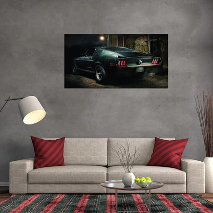 The Ford Mustang Bullitt Car Poster