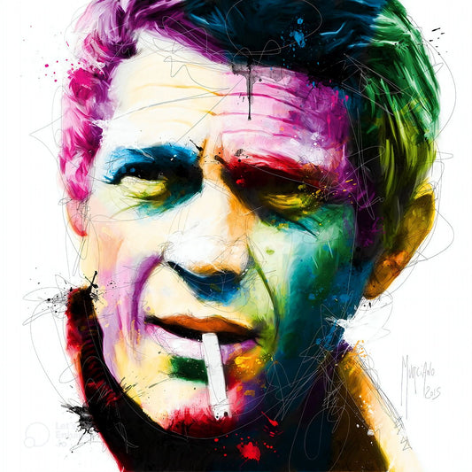 Steve McQueen American Actor and Racer Poster