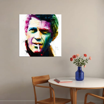 Steve McQueen American Actor and Racer Poster - xonomax