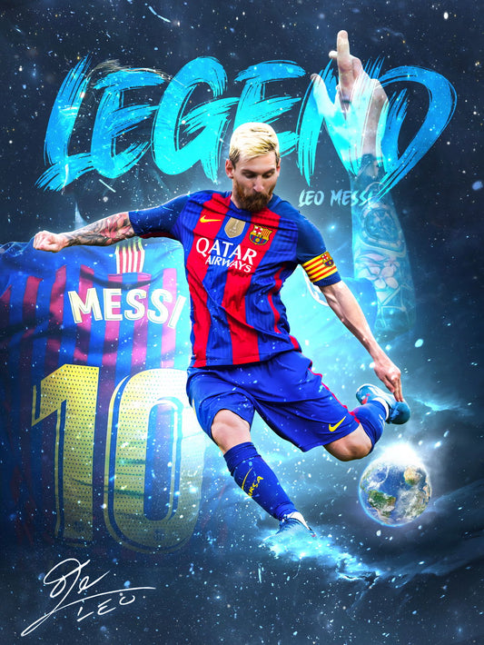 Lionel Messi Poster The Greatest Legend