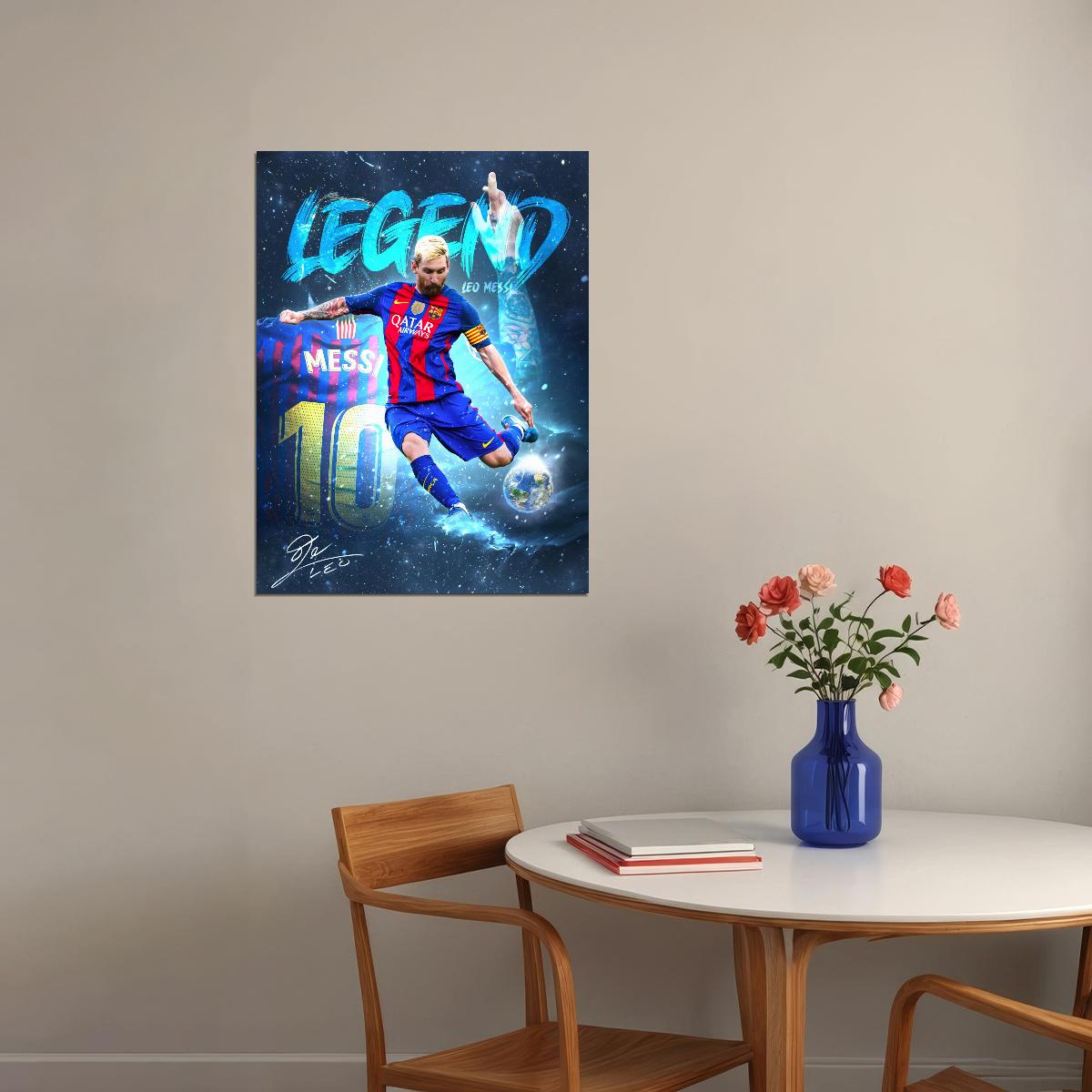 Lionel Messi Poster The Greatest Legend