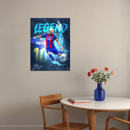 Lionel Messi Poster The Greatest Legend