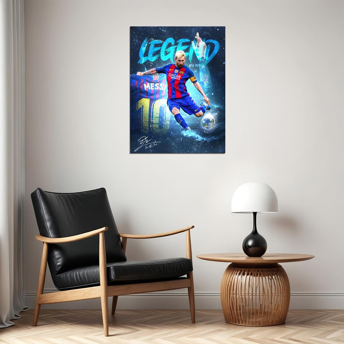 Lionel Messi Poster The Greatest Legend