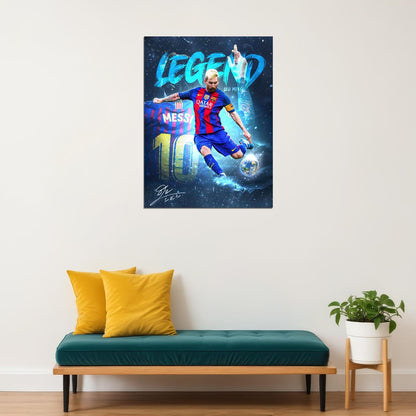 Lionel Messi Poster The Greatest Legend