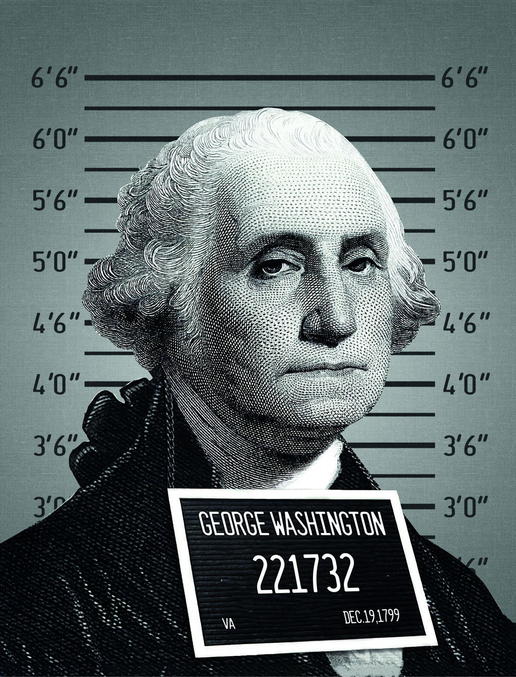 Mug Shot George Washington Poster