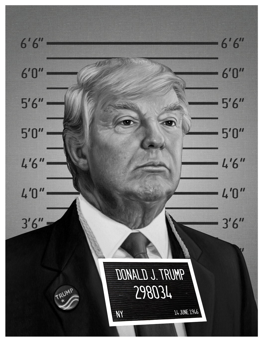 Mug Shot Donald J. Trump Poster