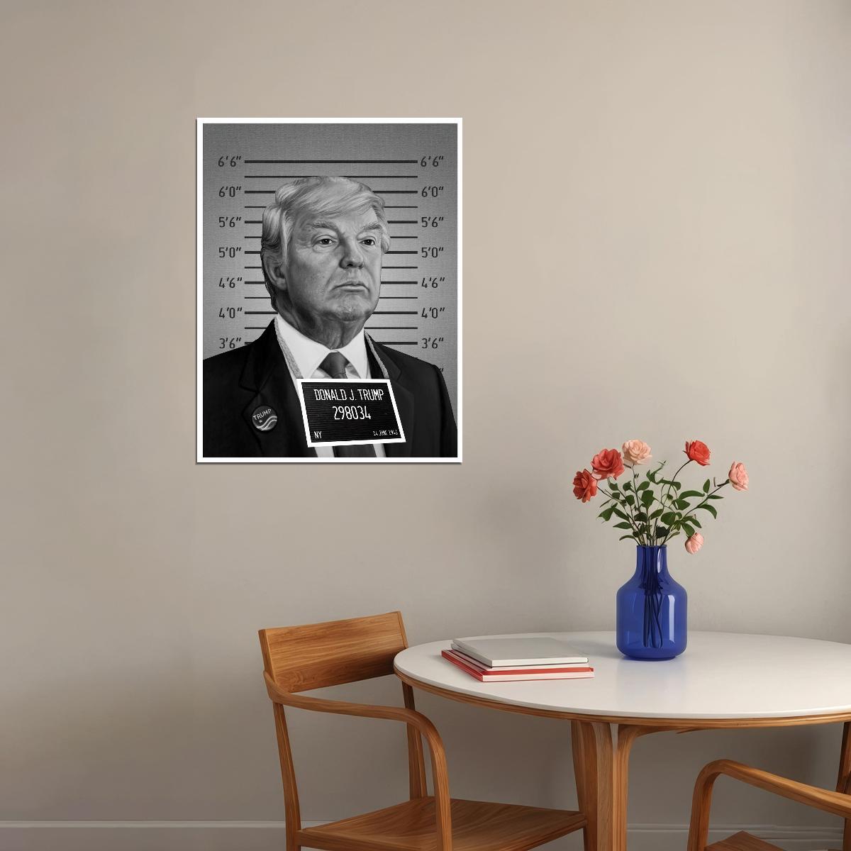 Mug Shot Donald J. Trump Poster