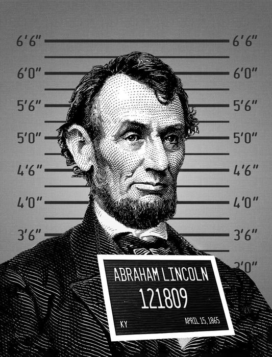 Mug Shot Abraham Lincoln Poster