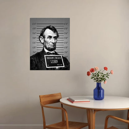 Mug Shot Abraham Lincoln Poster