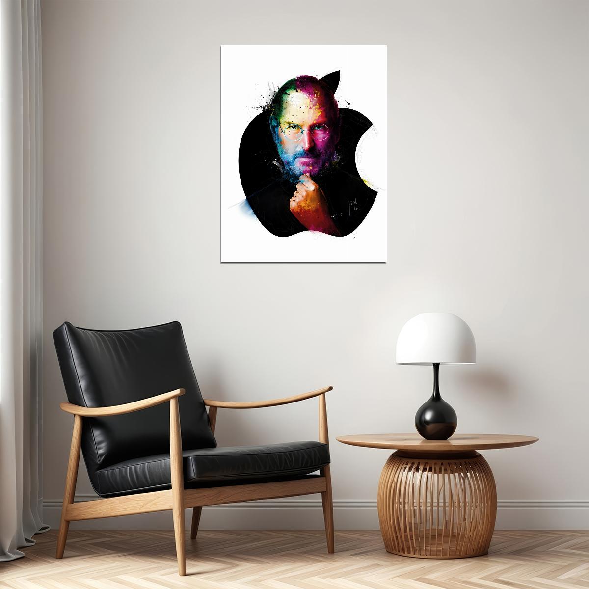 Steve Jobs Apple Founder Art Poster