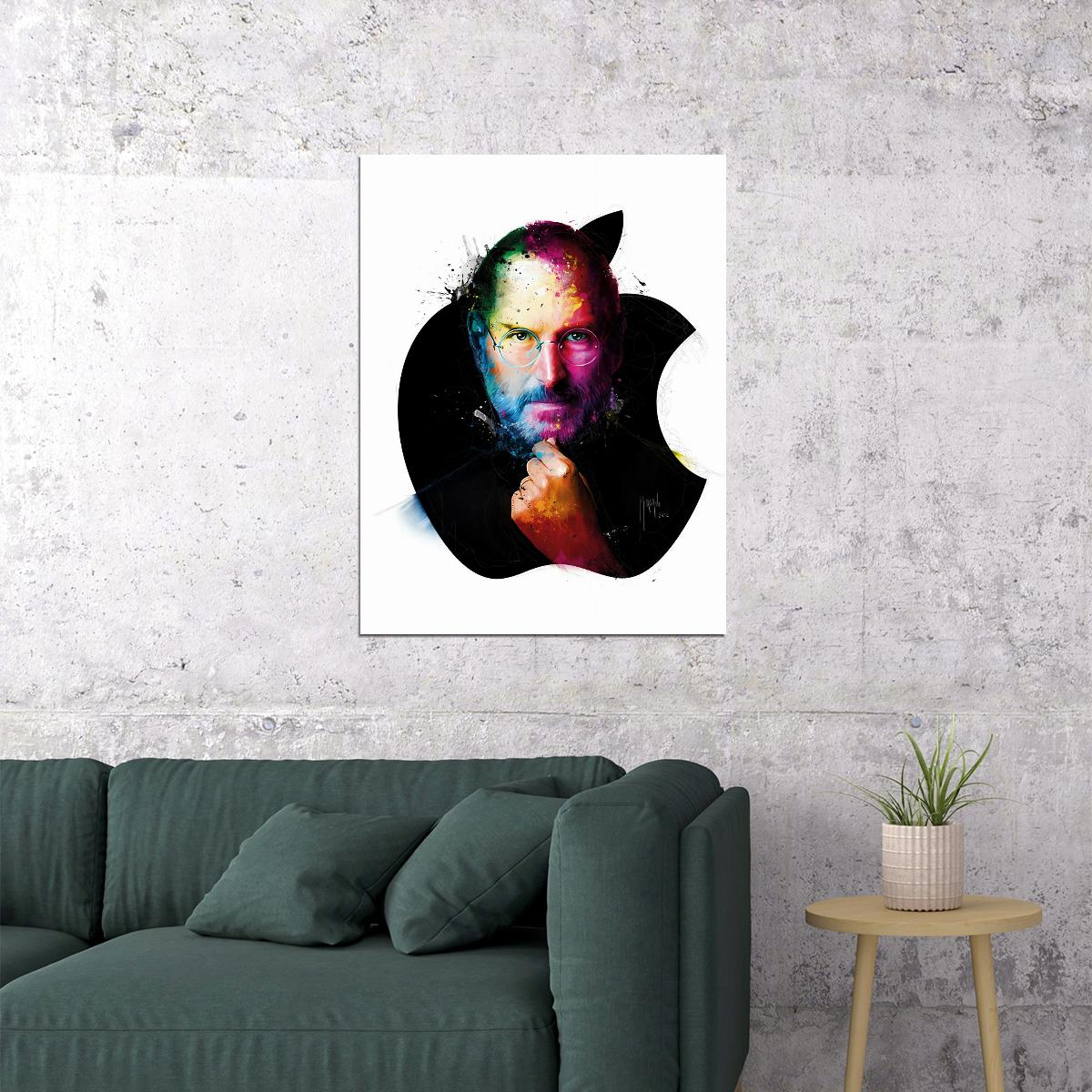 Steve Jobs Apple Founder Art Poster