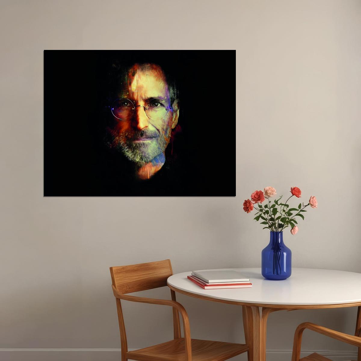 Steve Jobs Poster Dark Pop Art