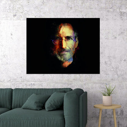 Steve Jobs Poster Dark Pop Art