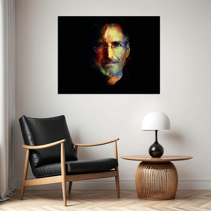 Steve Jobs Poster Dark Pop Art